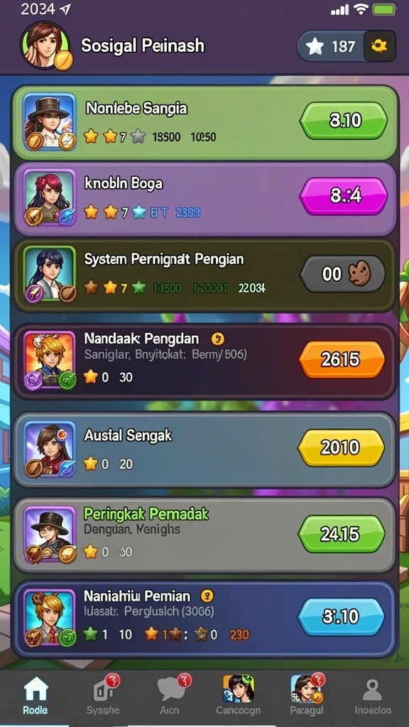 mpo303 - Fitur komunitas yang memungkinkan interaksi antar pemain.