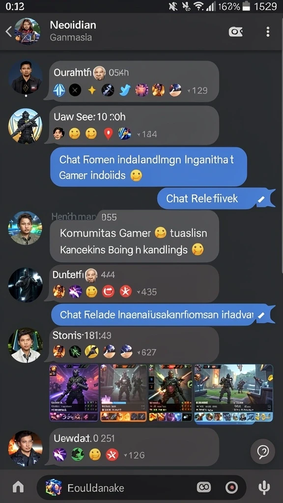 rp8 - Fitur sosial untuk berinteraksi dengan pemain lain.